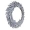 Vickerman Natural Botanicals 24" White Washed Canna Leaf Wreath. This wreath measures 24 inches in diameter. It features white washed canna leaves on a coco fiber base. This is a dried and preserved natural product.